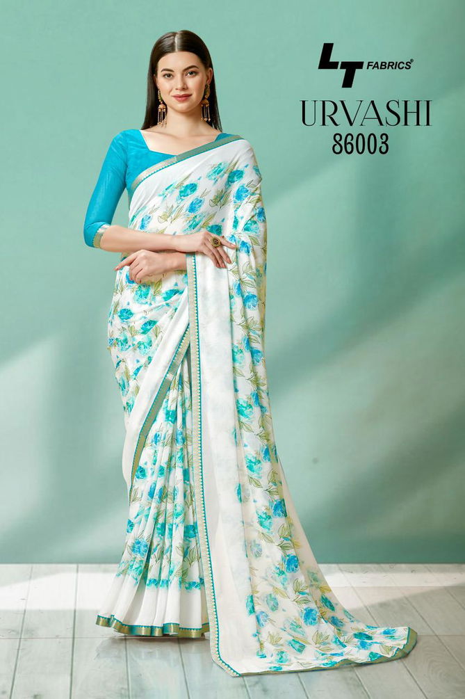 Urvashi By LT Fabrics 86001-86010 Printed Sarees Catalog